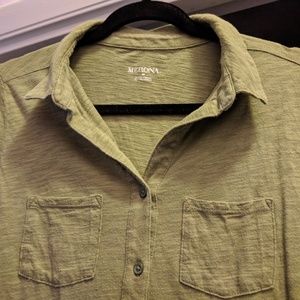 Merona Knit Button Up Shirt